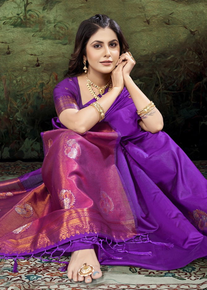 Sasha By The Fabrica Lichi Silk Designer Sarees Catalog